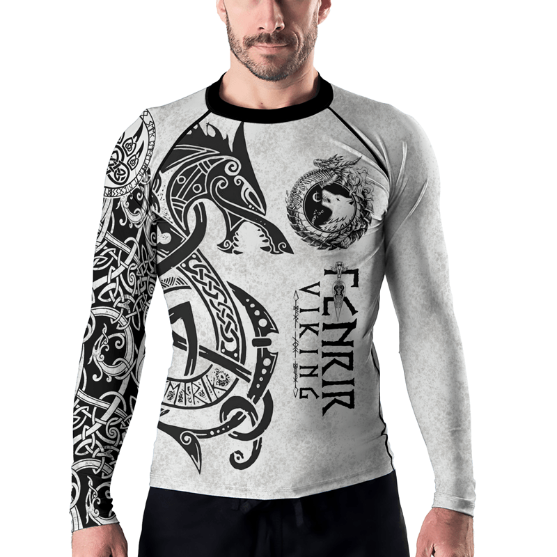 Rashninja Fenrir Viking Men's Long Sleeve Rash Guard