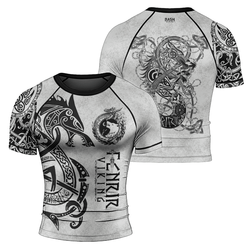 Rashninja Fenrir Viking Men's Short Sleeve Rash Guard