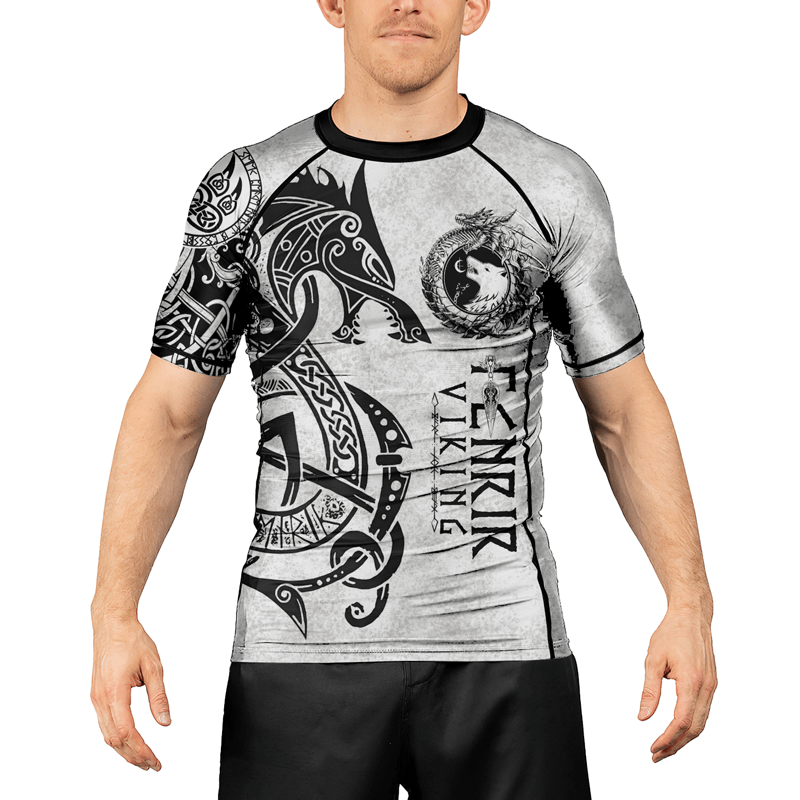Rashninja Fenrir Viking Men's Short Sleeve Rash Guard