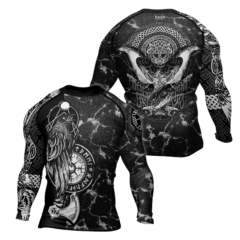 Rashninja Huginn & Muninn Men's Long Sleeve Rash Guard