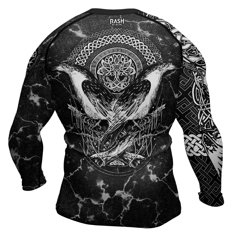 Rashninja Huginn & Muninn Men's Long Sleeve Rash Guard