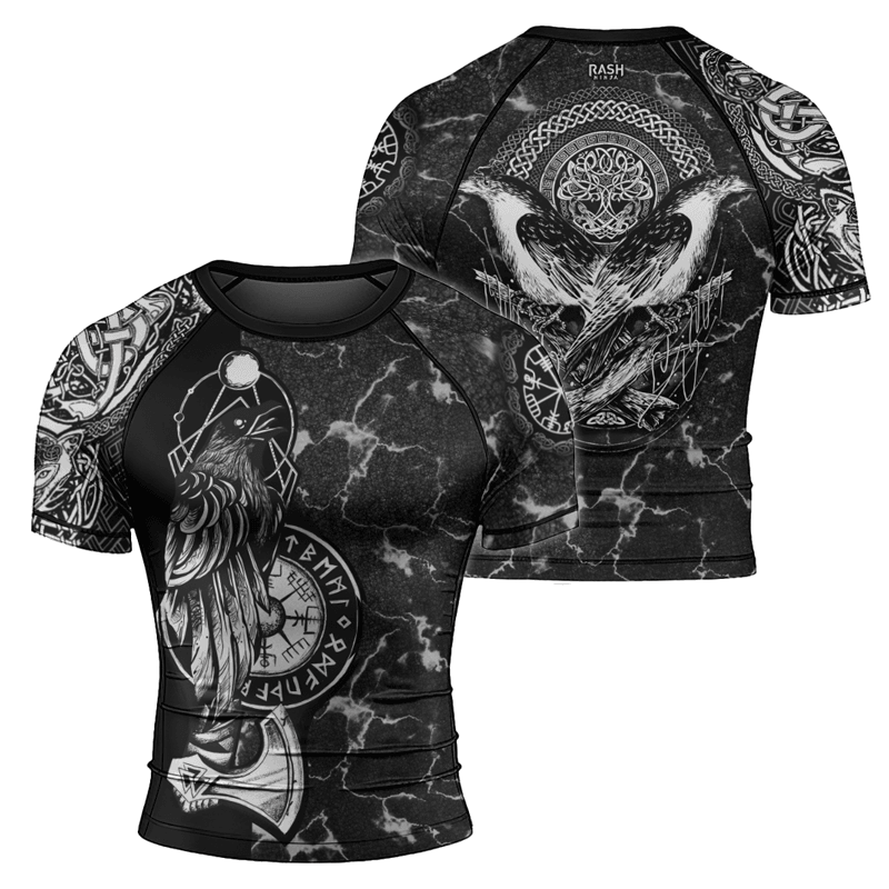Rashninja Huginn & Muninn Men's Short Sleeve Rash Guard