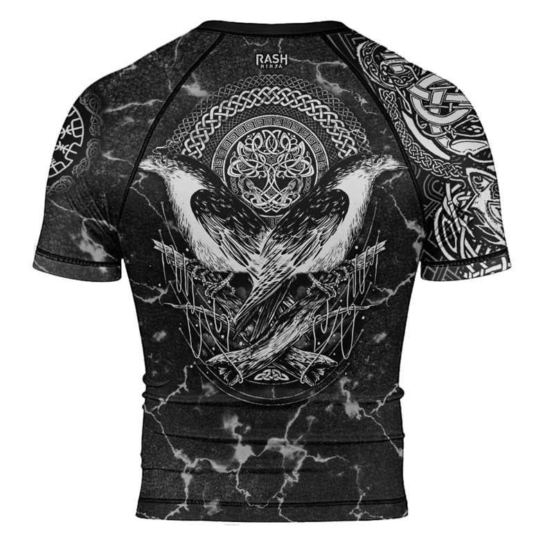 Rashninja Huginn & Muninn Men's Short Sleeve Rash Guard