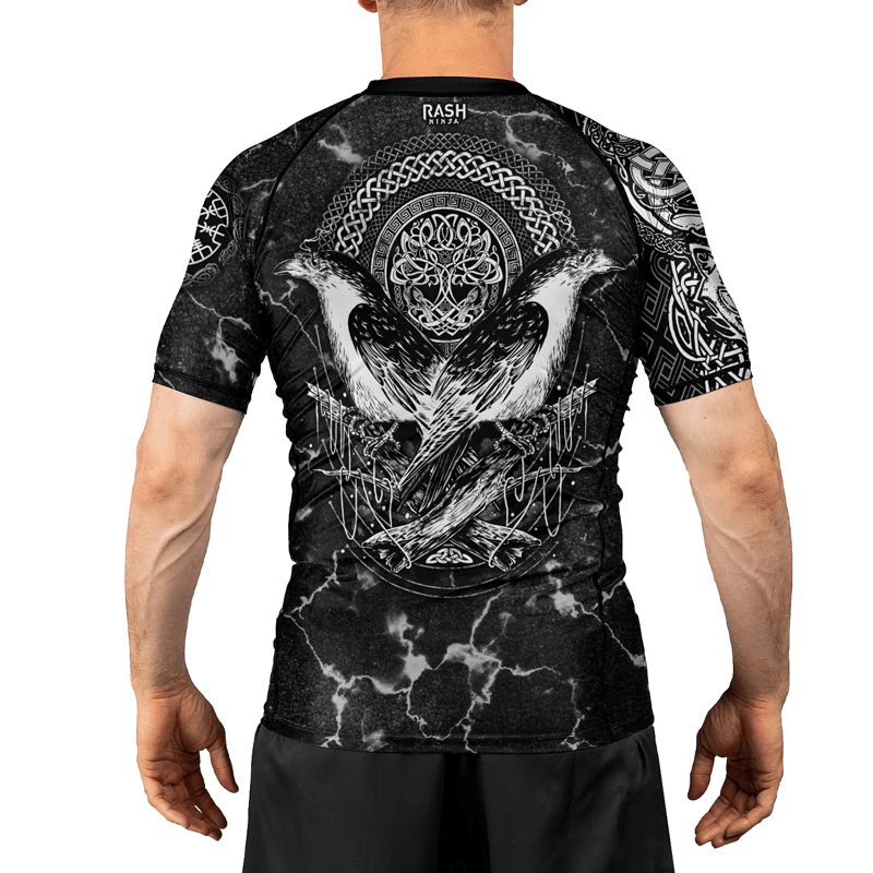 Rashninja Huginn & Muninn Men's Short Sleeve Rash Guard