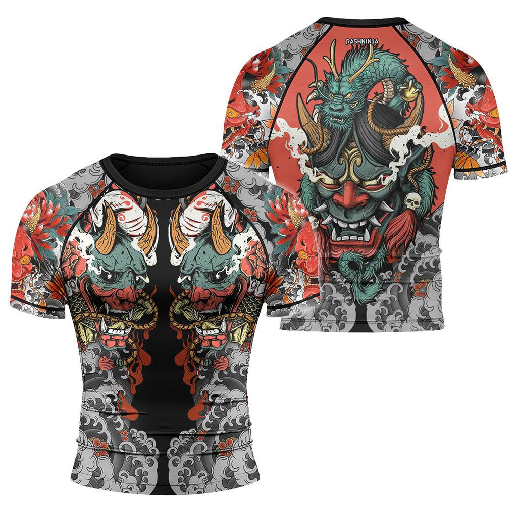 Rashninja Oni Demon Men's Short Sleeve Rash Guard