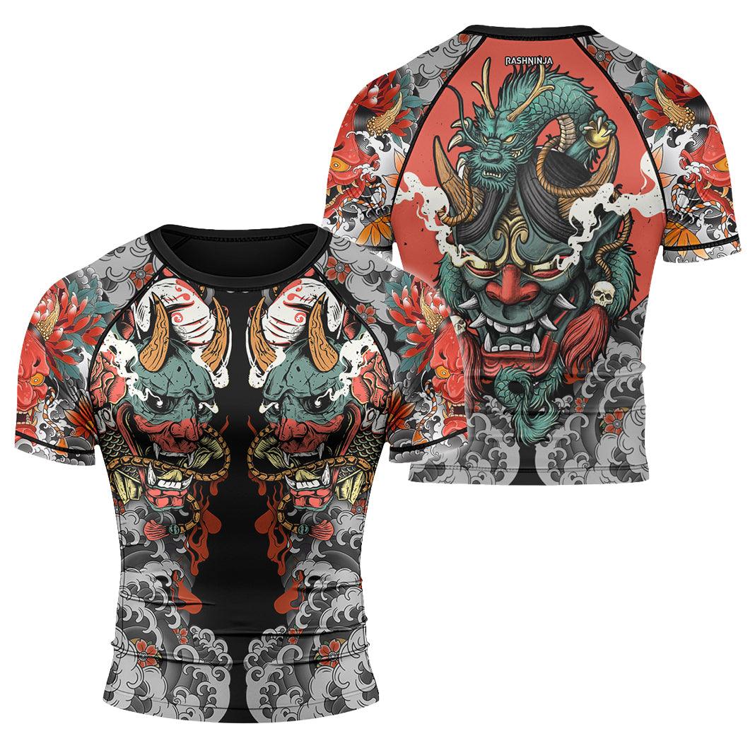 Rashninja Oni Demon Men's Short Sleeve Rash Guard