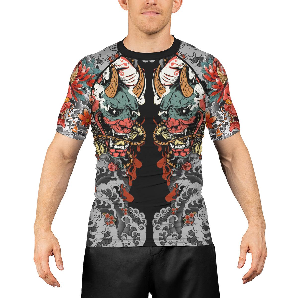 Rashninja Oni Demon Men's Short Sleeve Rash Guard