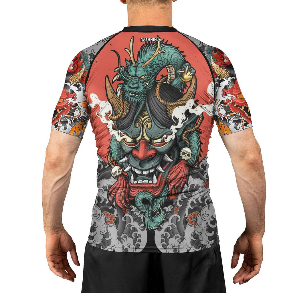 Rashninja Oni Demon Men's Short Sleeve Rash Guard