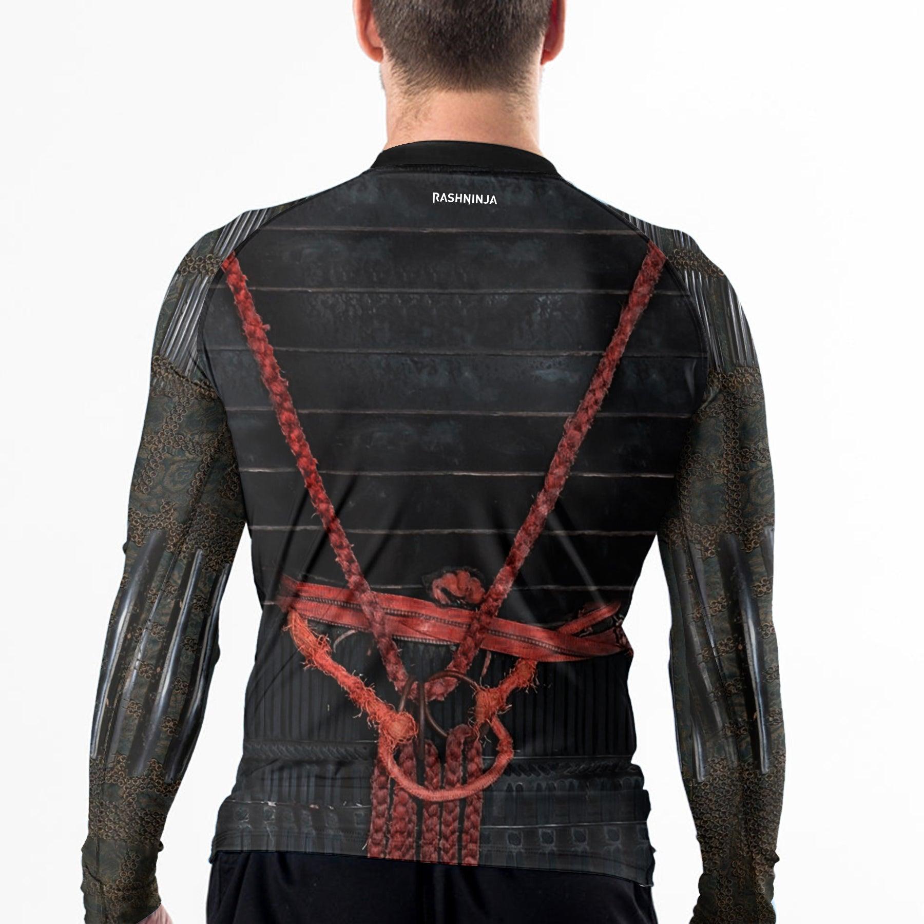 Rashninja Samurai Wolf Men's Long Sleeve Rash Guard