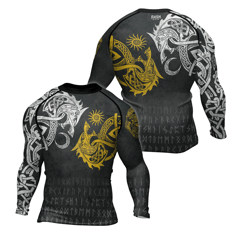 Rashninja Skoll And Hati Men's Long Sleeve Rash Guard