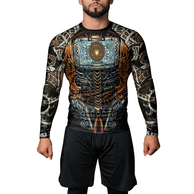 Rashninja Valhalla Weapon Men's Long Sleeve Rash Guard