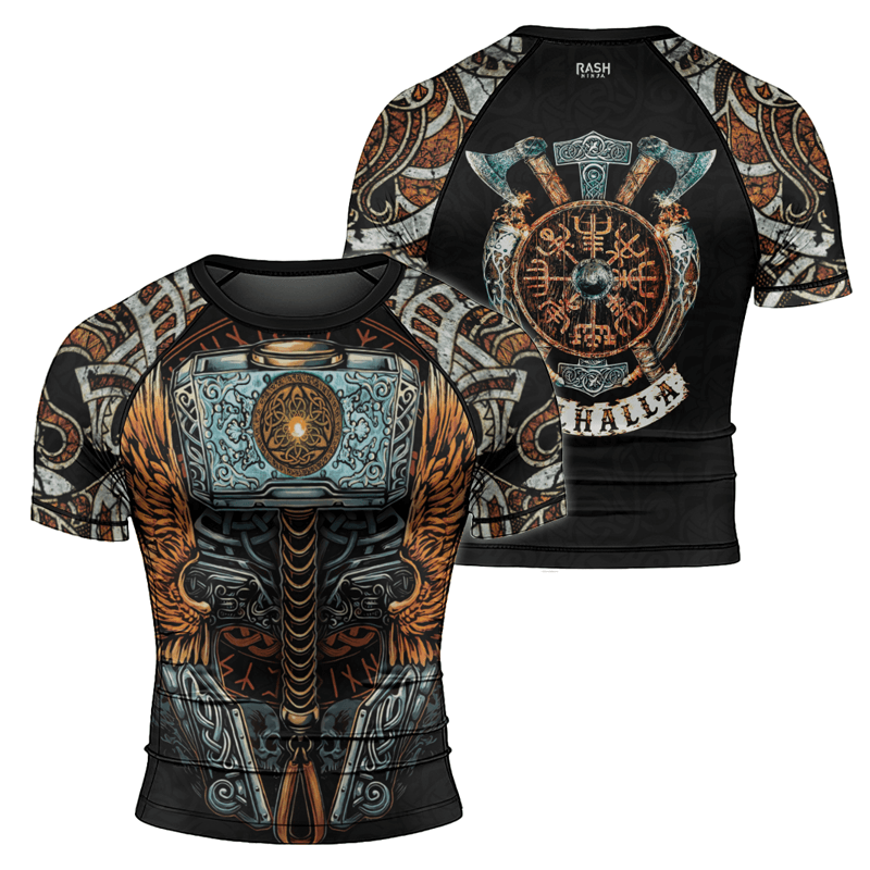 Rashninja Valhalla Weapon Men's Short Sleeve Rash Guard
