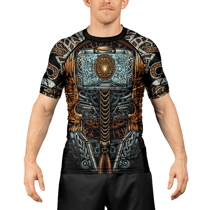 Rashninja Valhalla Weapon Men's Short Sleeve Rash Guard