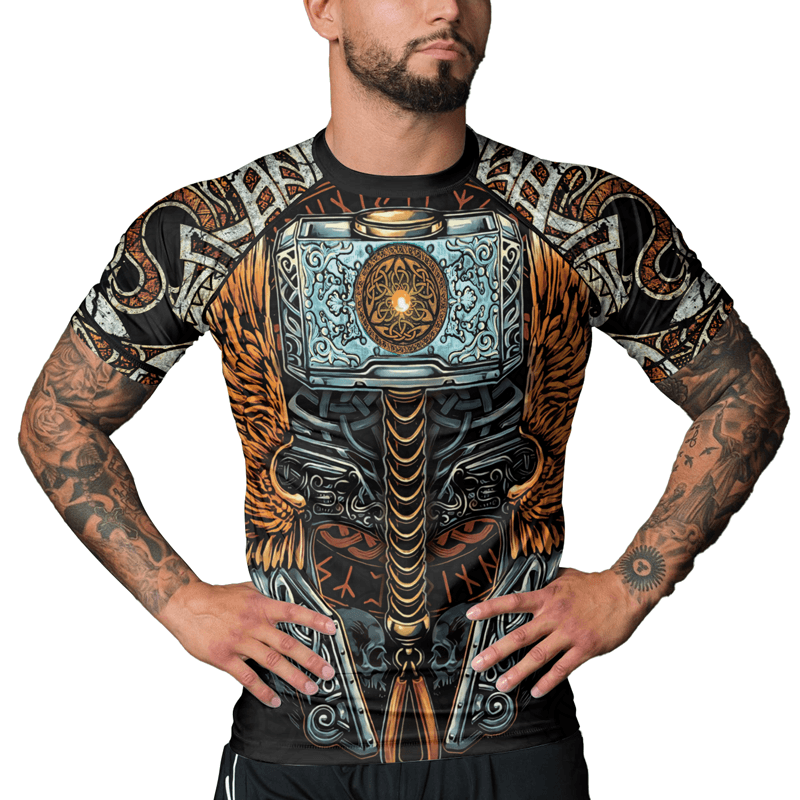 Rashninja Valhalla Weapon Men's Short Sleeve Rash Guard
