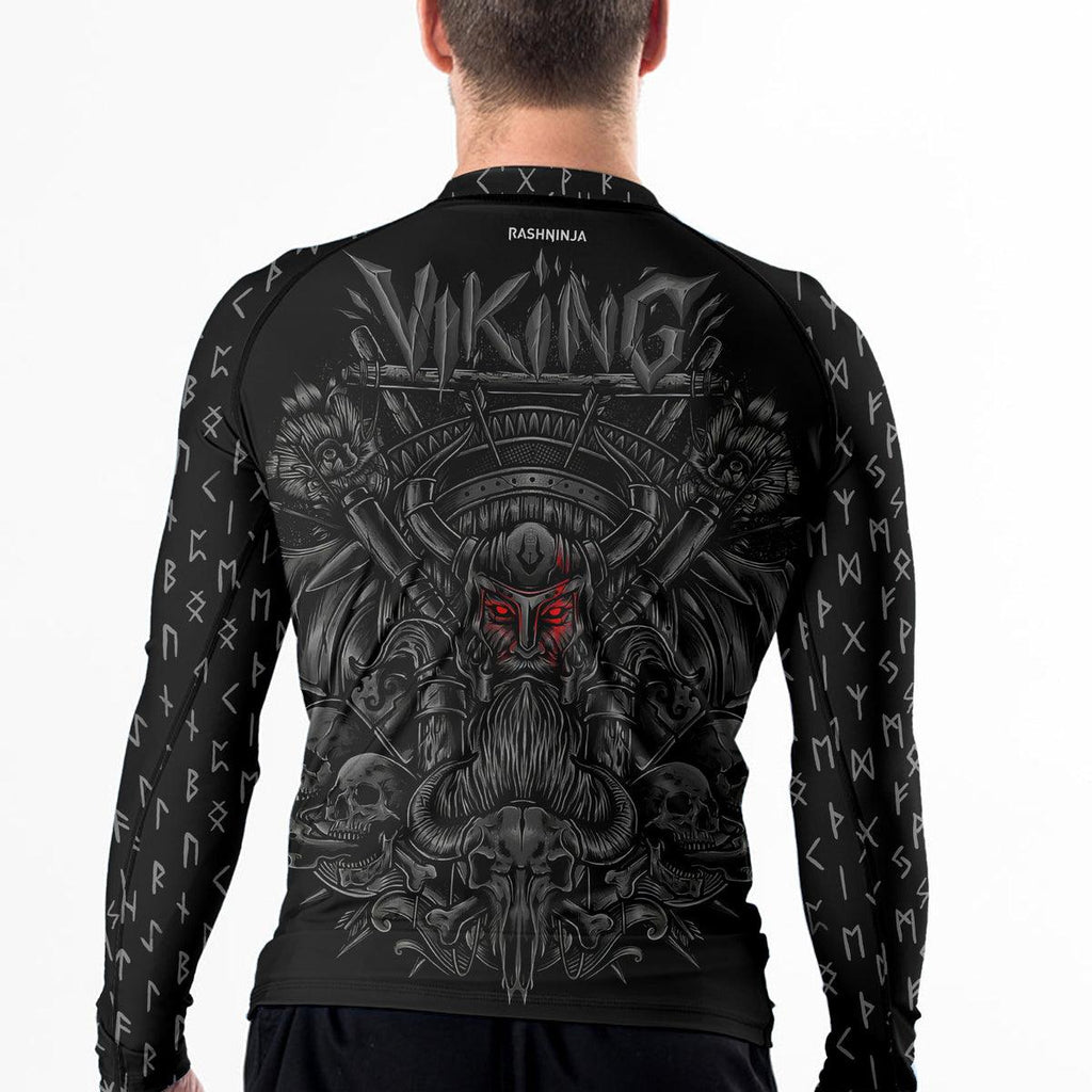 Rashninja Viking Jormungandr Men's Long Sleeve Rash Guard