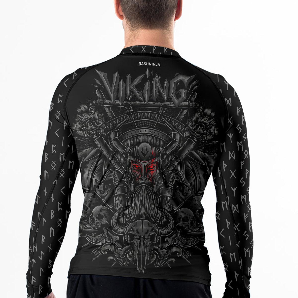 Rashninja Viking Jormungandr Men's Long Sleeve Rash Guard
