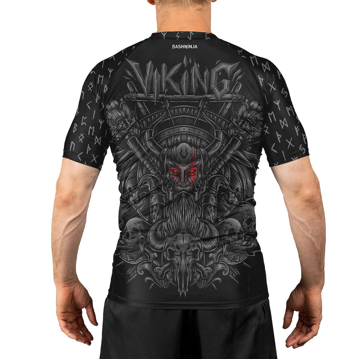 Rashninja Viking Jormungandr Men's Short Sleeve Rash Guard
