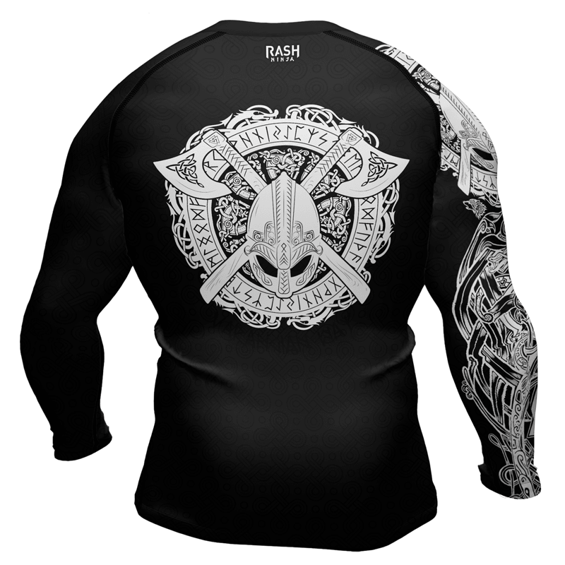 Rashninja Viking Valhalla Axe Men's Long Sleeve Rash Guard