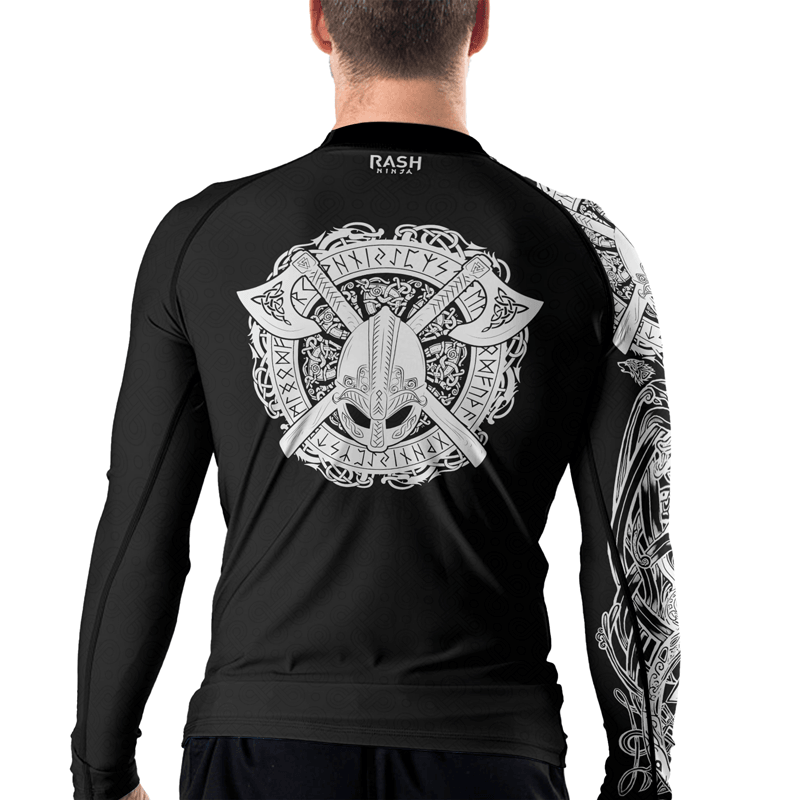 Rashninja Viking Valhalla Axe Men's Long Sleeve Rash Guard