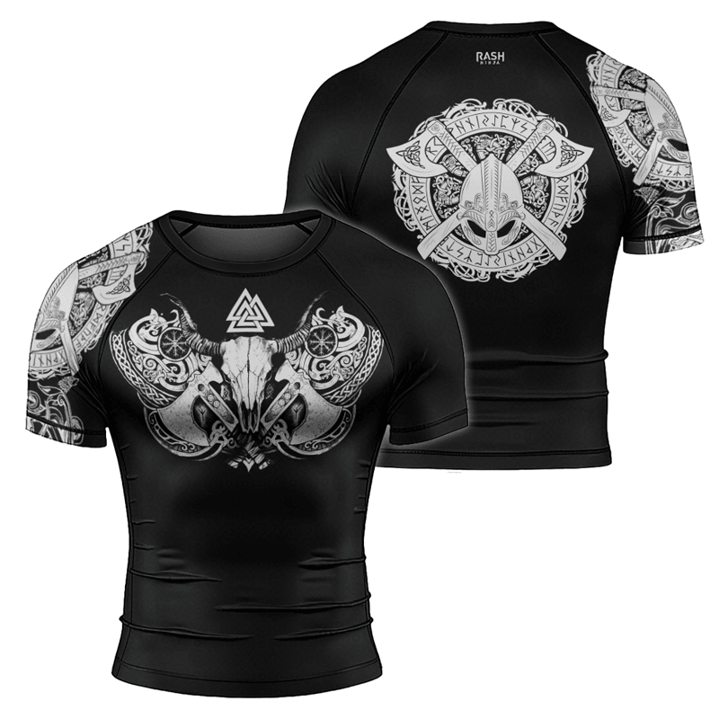 Rashninja Viking Valhalla Axe Men's Short Sleeve Rash Guard