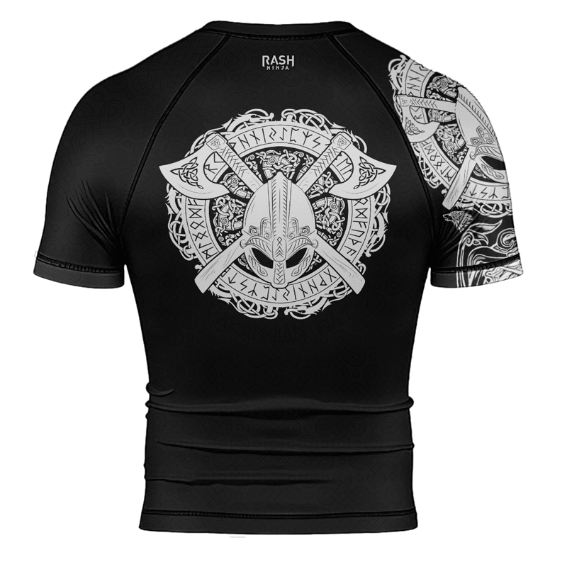 Rashninja Viking Valhalla Axe Men's Short Sleeve Rash Guard
