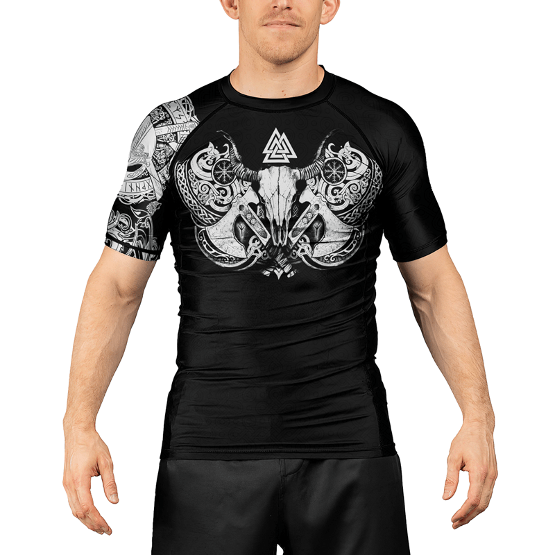 Rashninja Viking Valhalla Axe Men's Short Sleeve Rash Guard