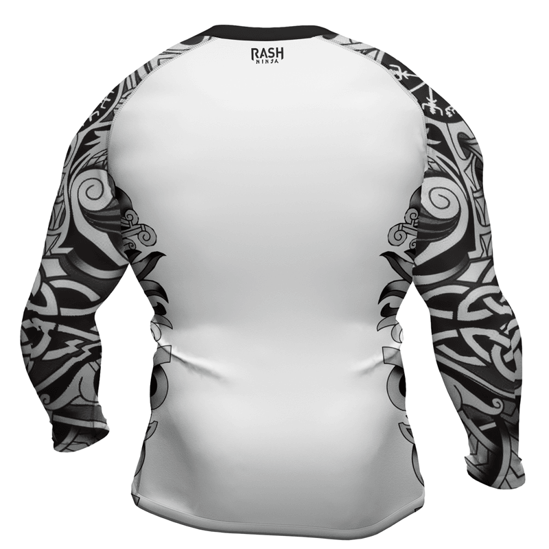 Rashninja Viking Wolf Fenrir Men's Long Sleeve Rash Guard