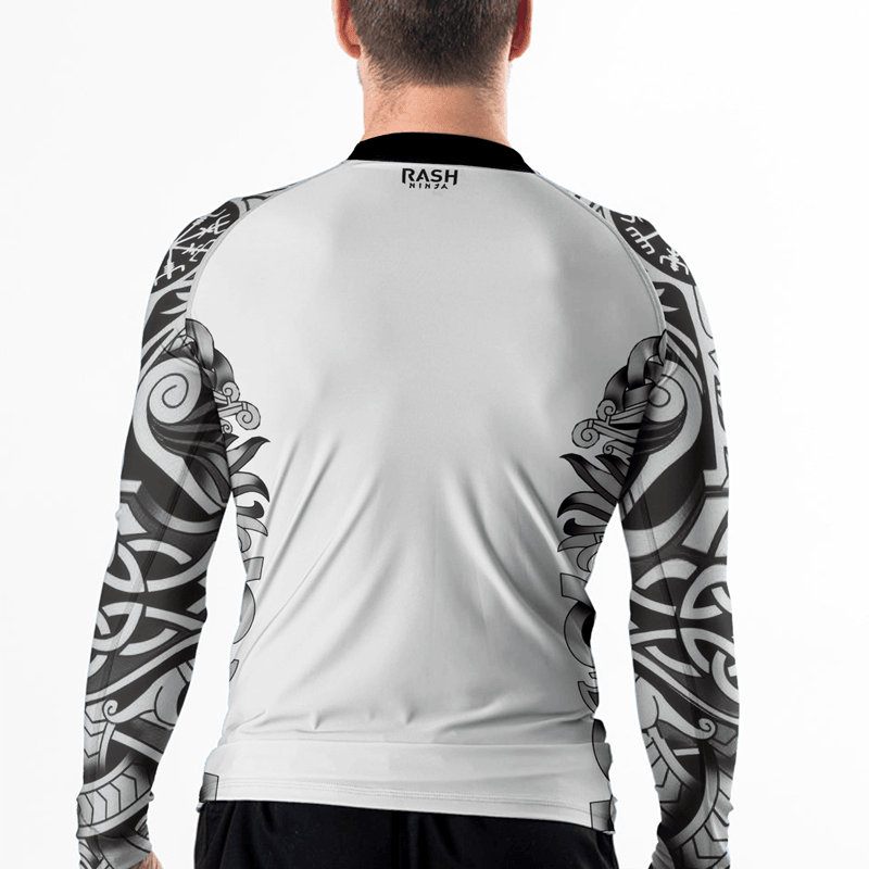 Rashninja Viking Wolf Fenrir Men's Long Sleeve Rash Guard