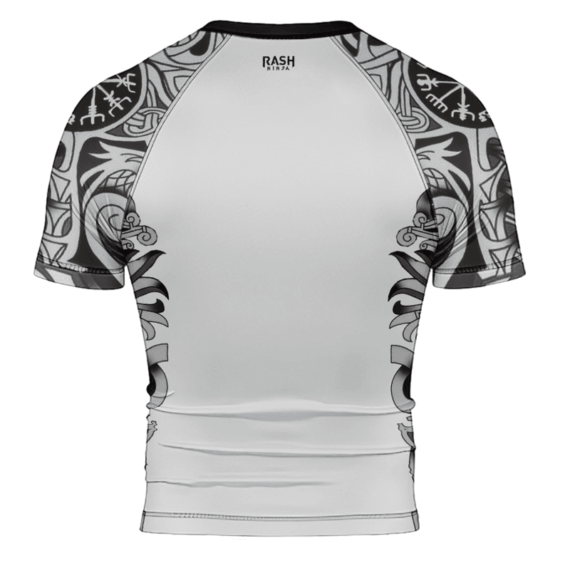 Rashninja Viking Wolf Fenrir Men's Short Sleeve Rash Guard
