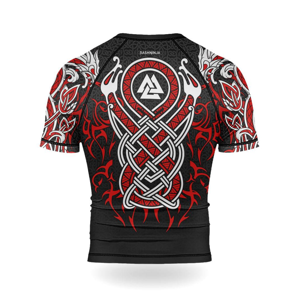 Rashninja Viking Dragon Majesty Ranked Men's Short Sleeve Rash Guard