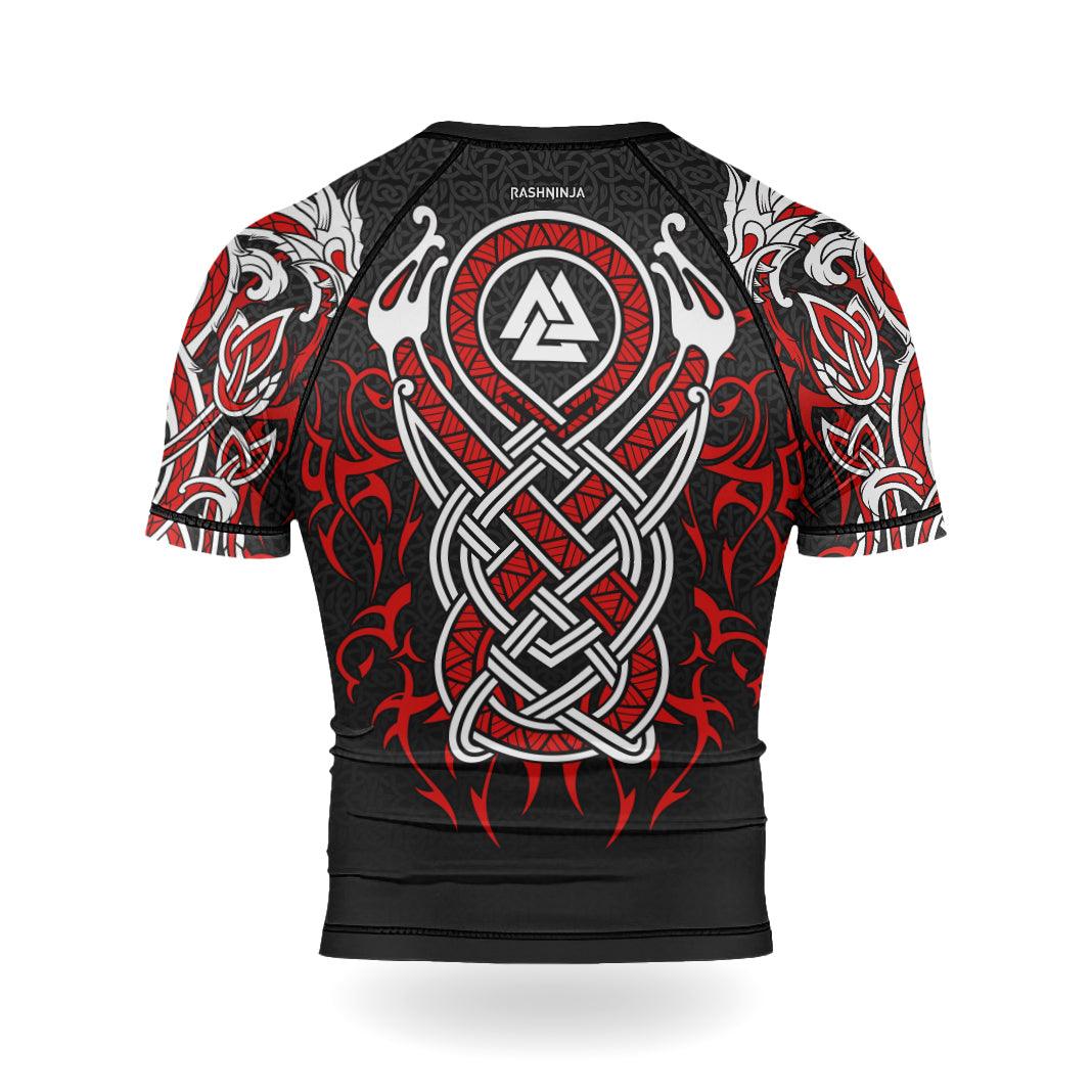 Rashninja Viking Dragon Majesty Ranked Men's Short Sleeve Rash Guard