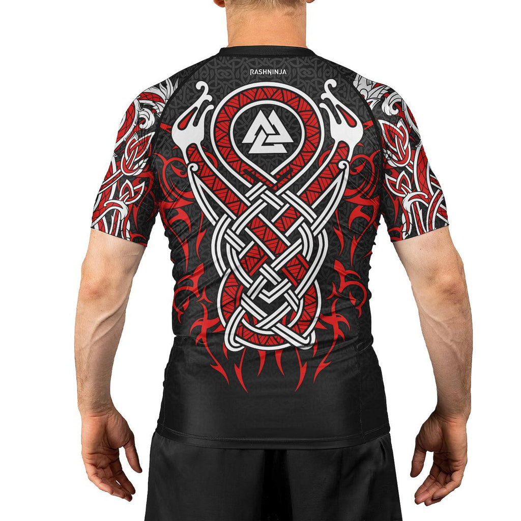 Rashninja Viking Dragon Majesty Ranked Men's Short Sleeve Rash Guard