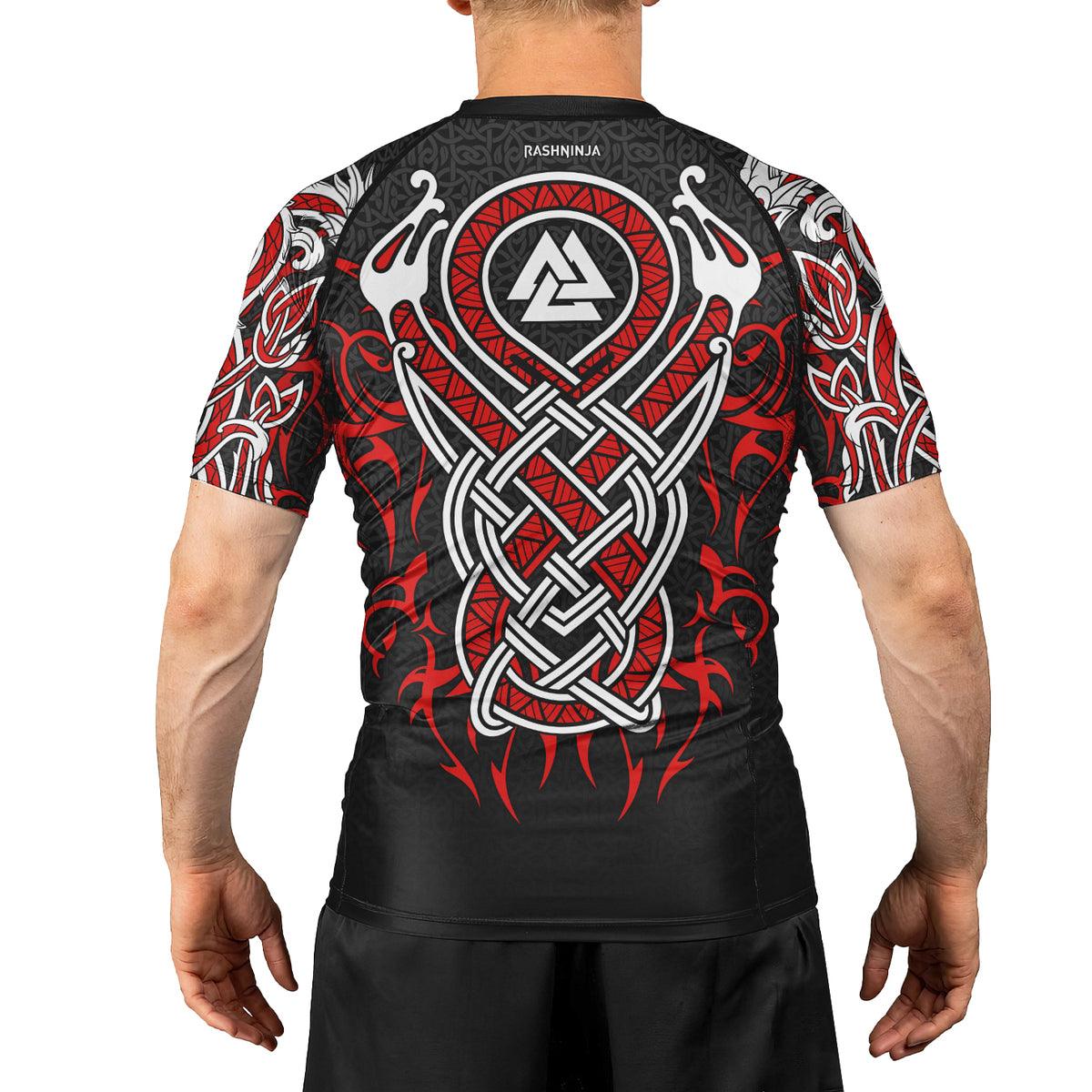 Rashninja Viking Dragon Majesty Ranked Men's Short Sleeve Rash Guard