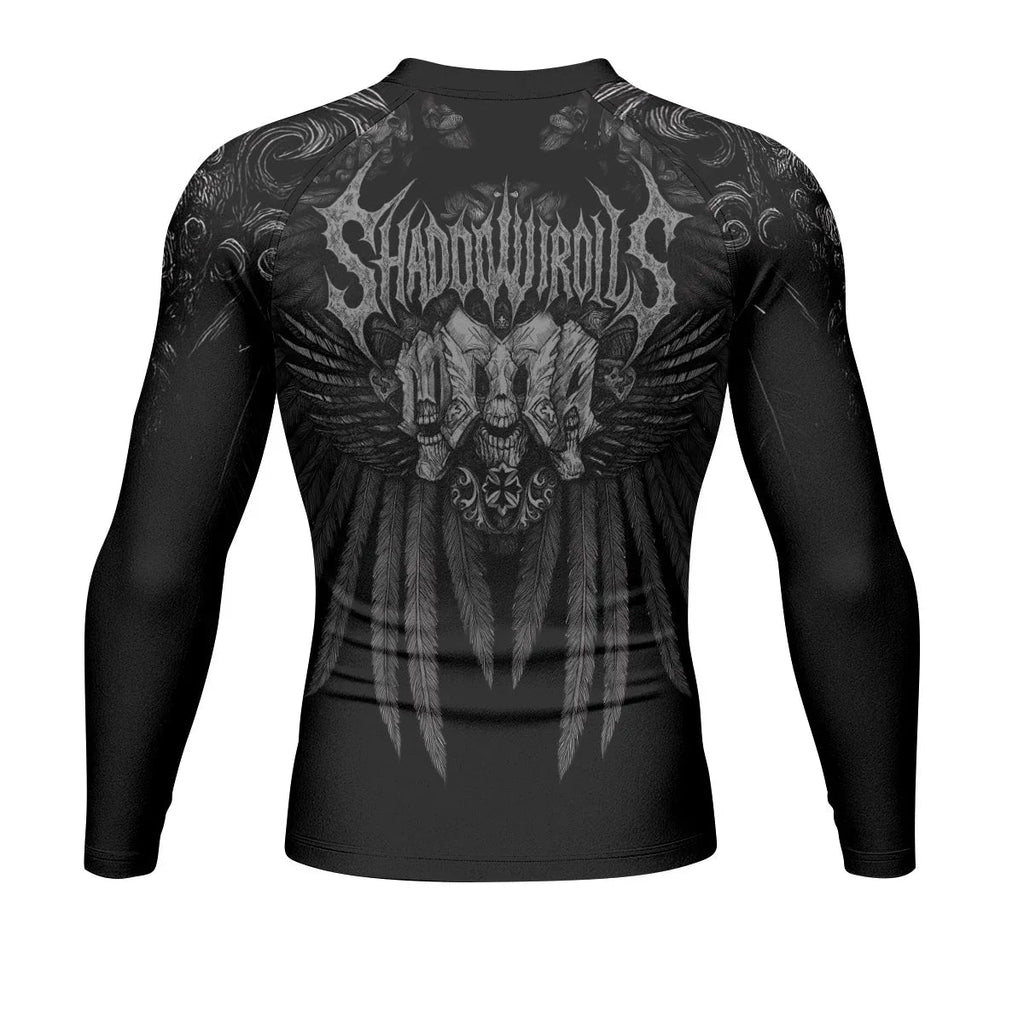 Savage Winged Skull Rash Guard