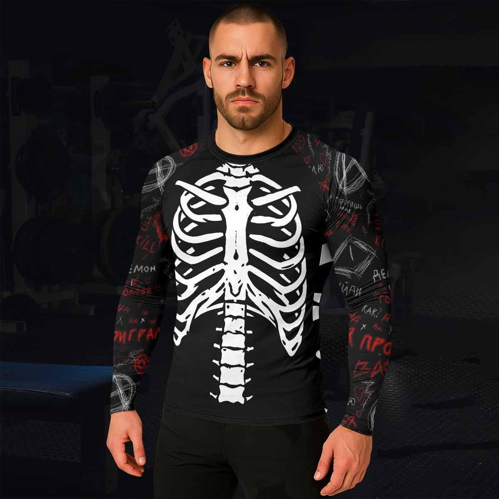 Skeleton Graffiti Rash Guard
