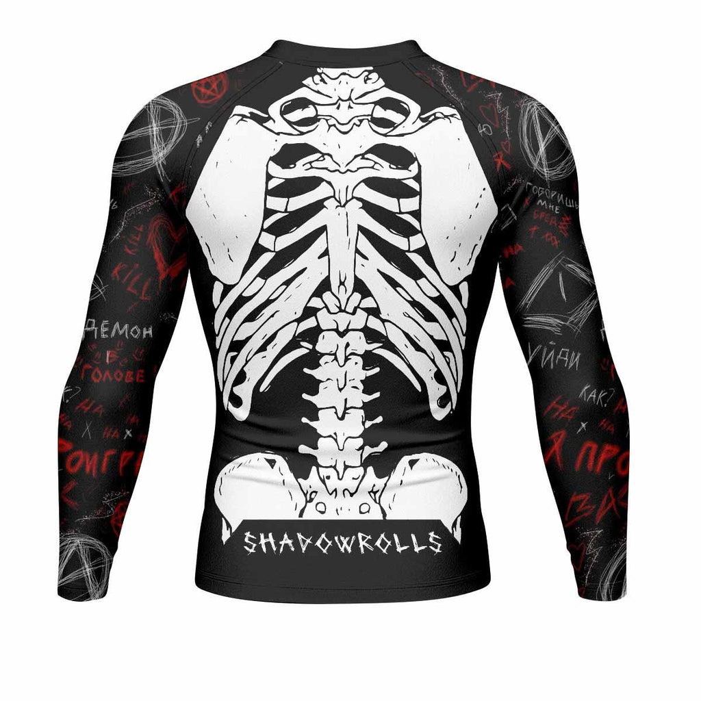 Skeleton Graffiti Rash Guard