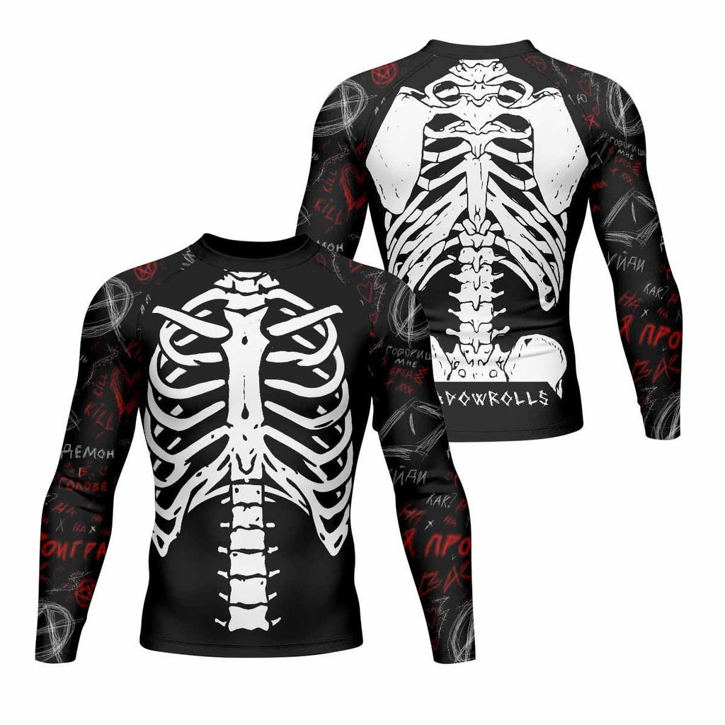 Skeleton Graffiti Rash Guard