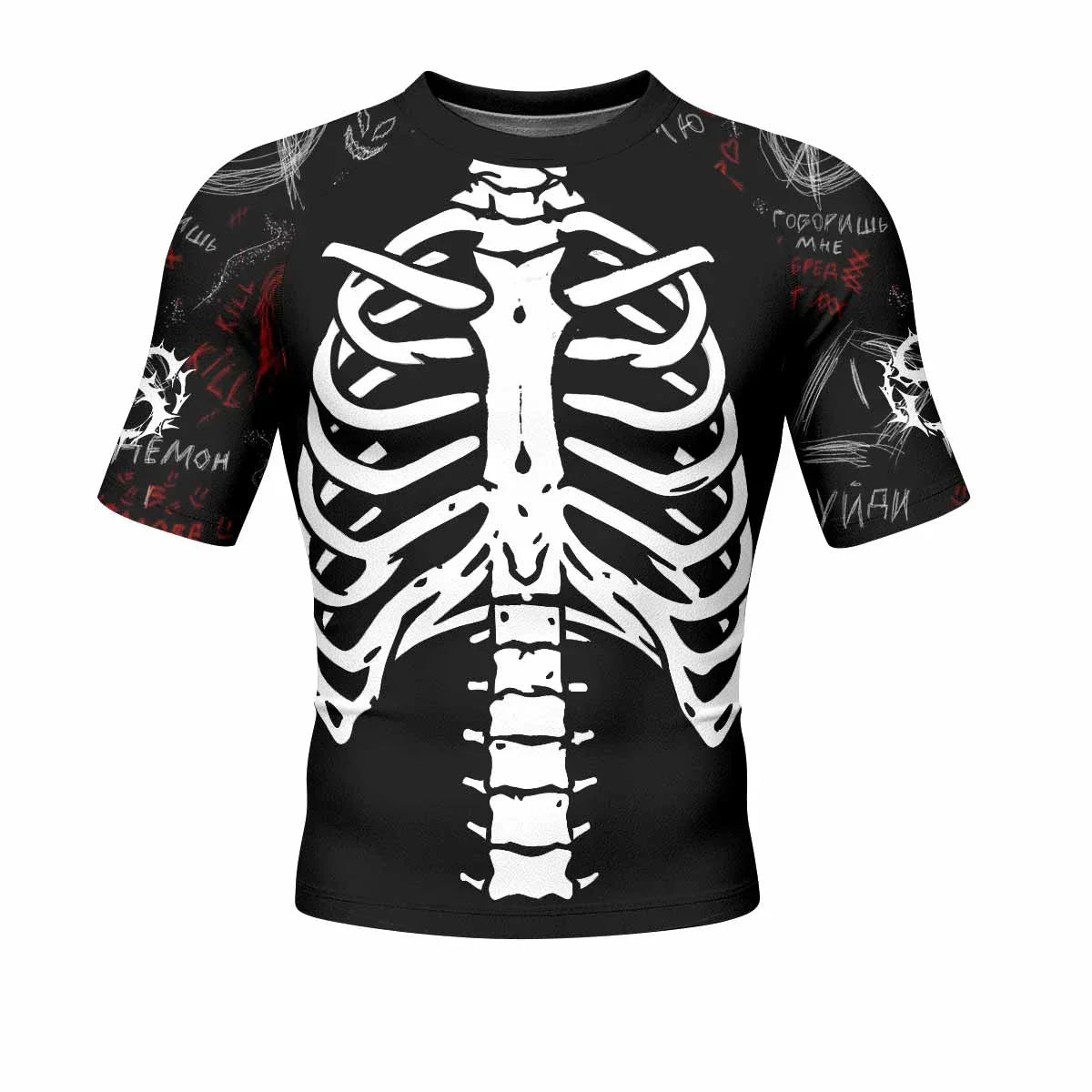 Skeleton Graffiti Rash Guard