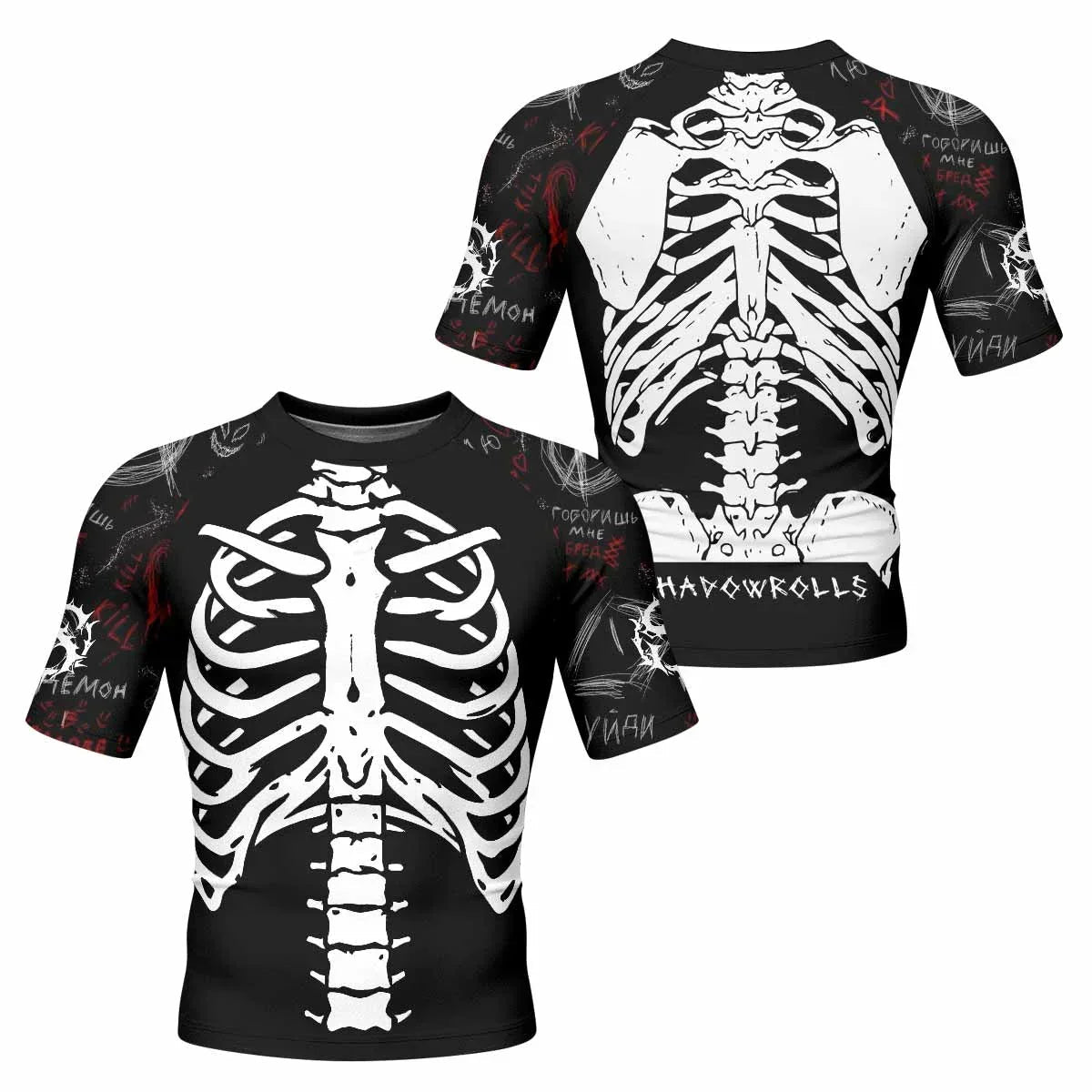 Skeleton Graffiti Rash Guard