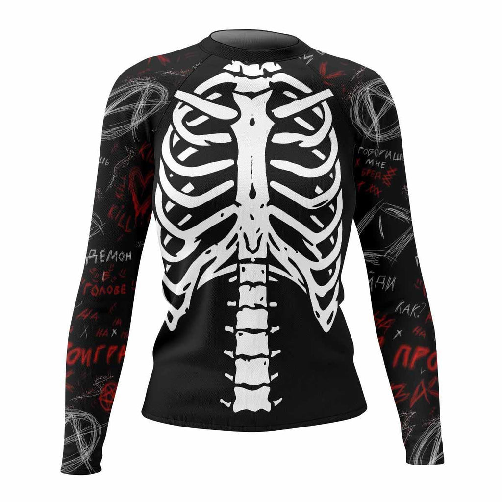 Skeleton Graffiti Rash Guard