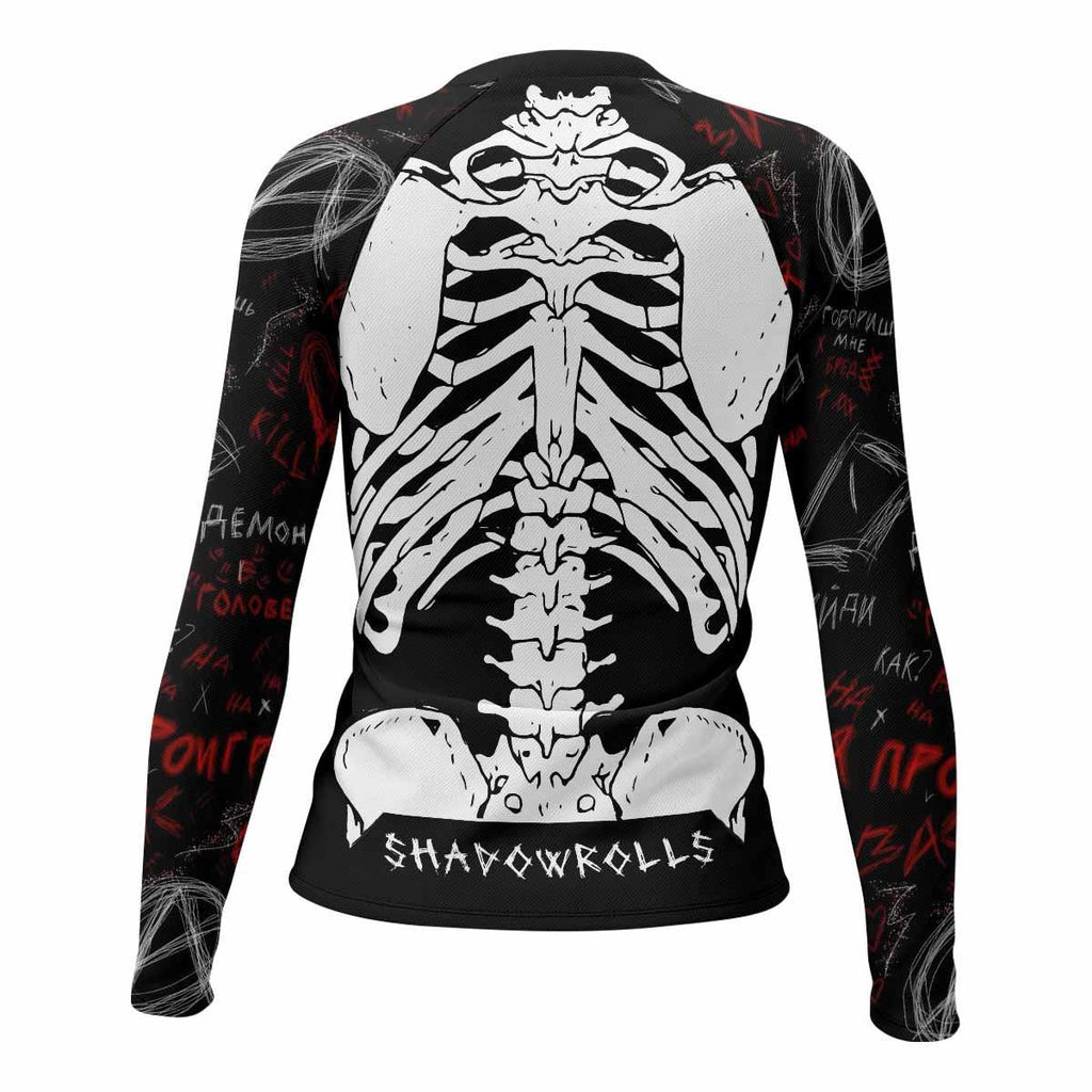 Skeleton Graffiti Rash Guard