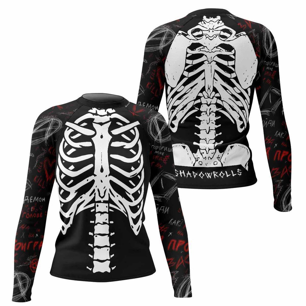 Skeleton Graffiti Rash Guard