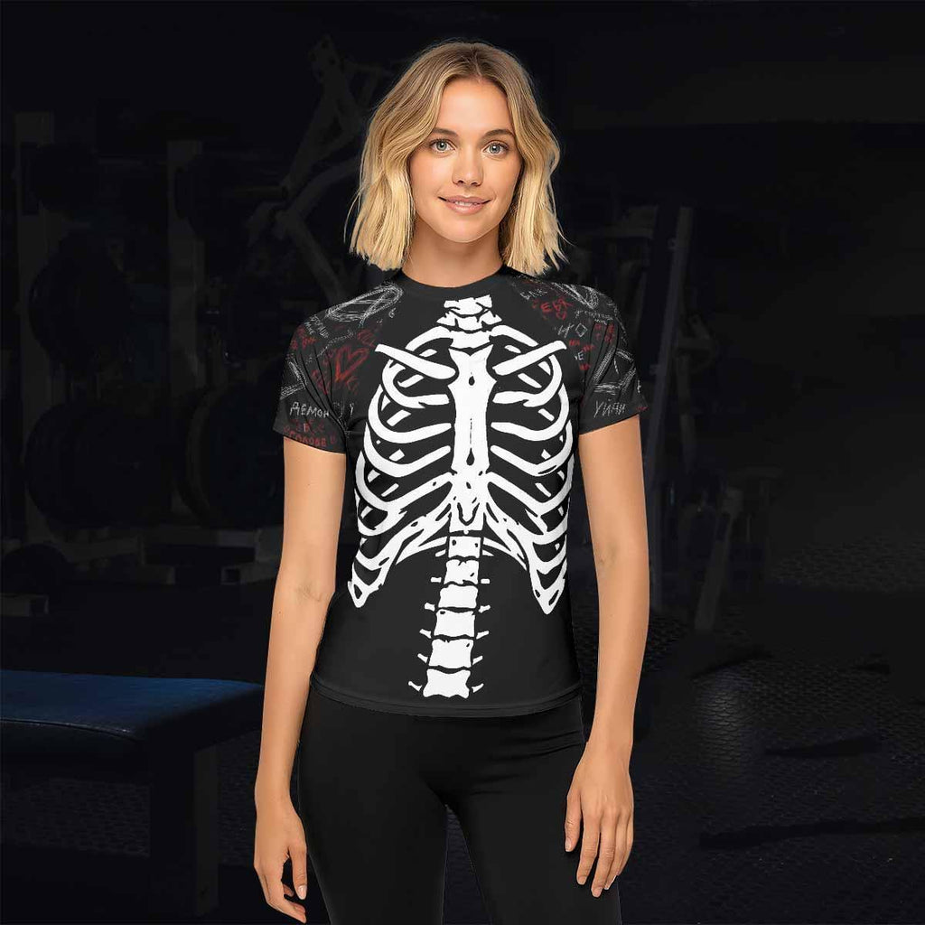 Skeleton Graffiti Rash Guard