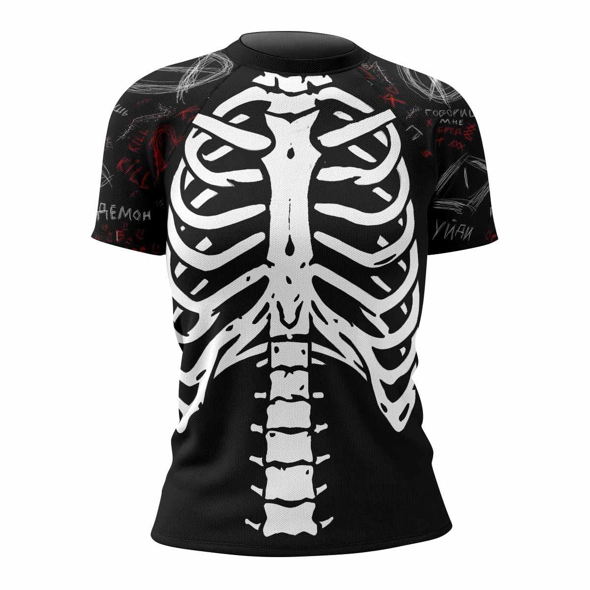 Skeleton Graffiti Rash Guard