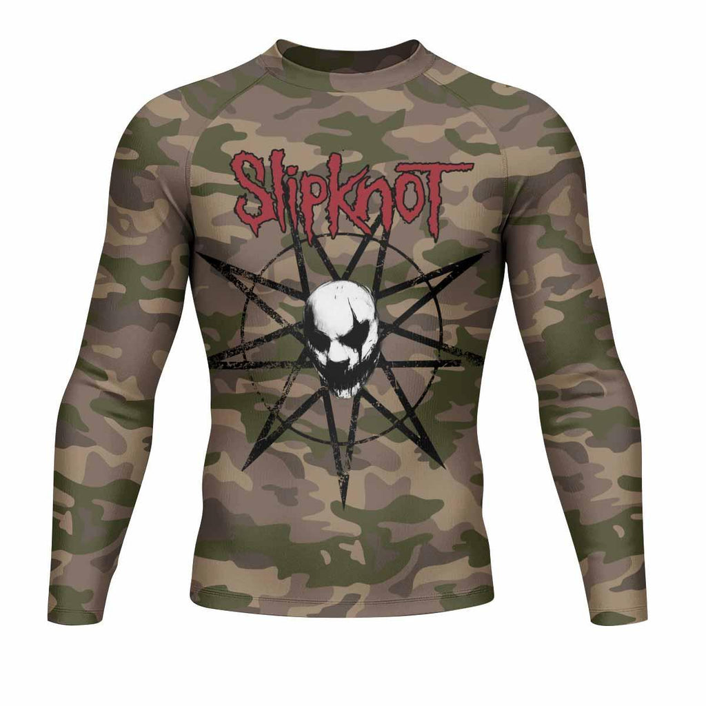Slipknot Mask Camo Rash Guard