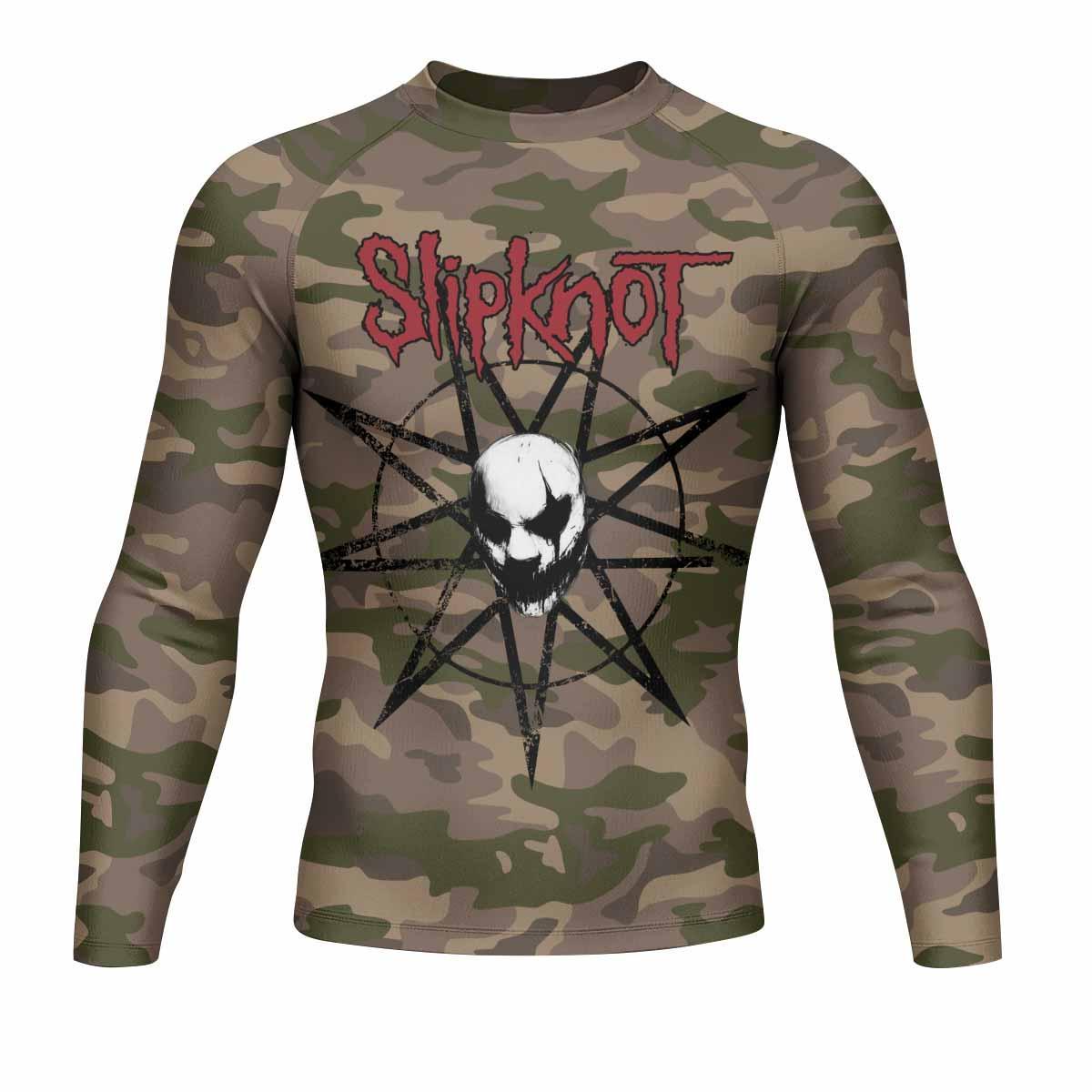 Slipknot Mask Camo Rash Guard
