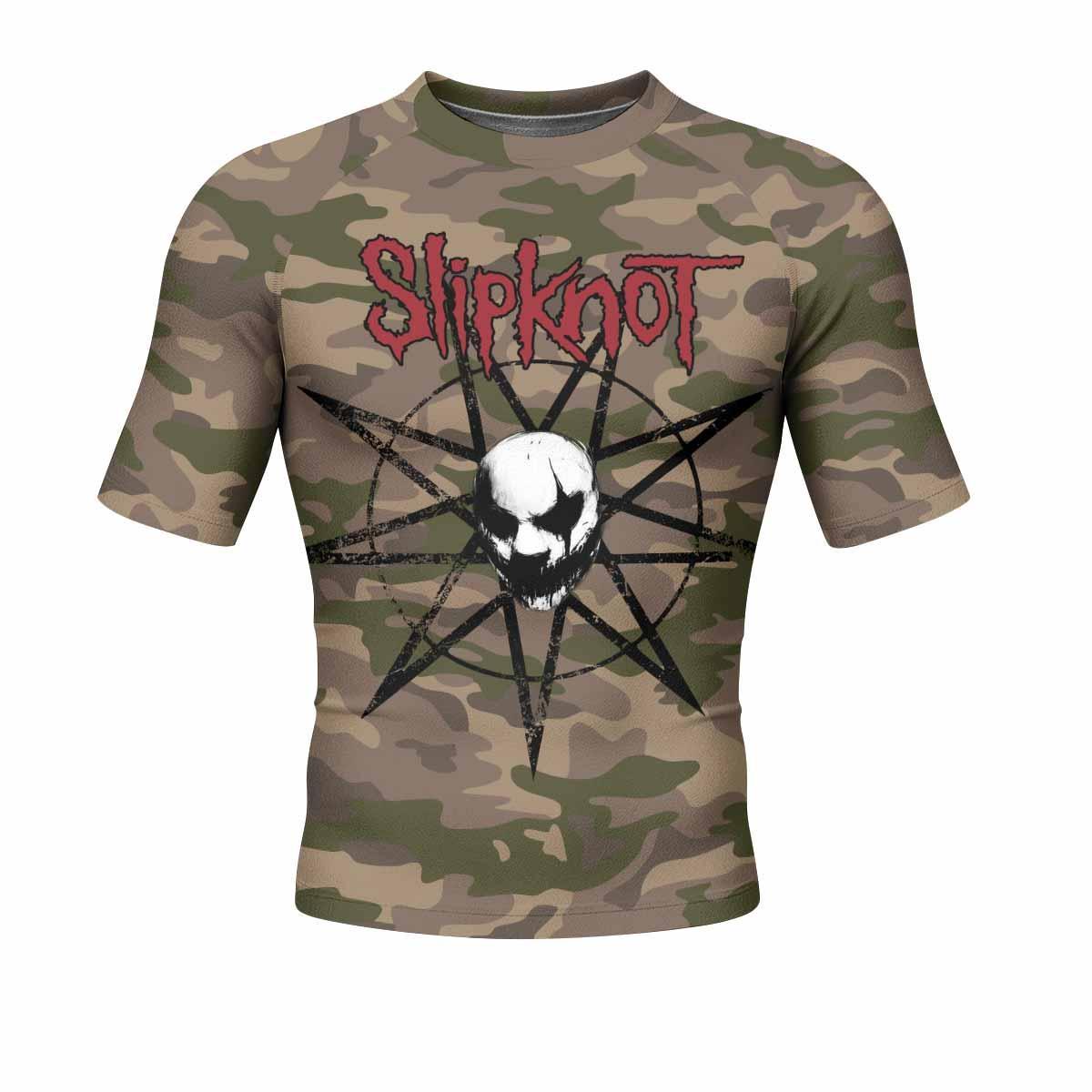 Slipknot Mask Camo Rash Guard
