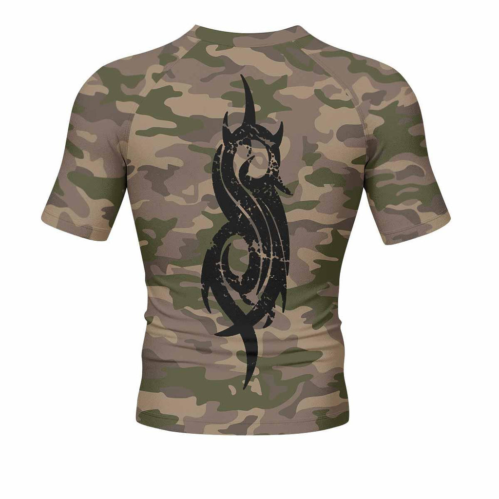 Slipknot Mask Camo Rash Guard