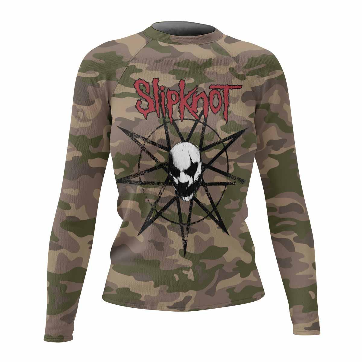 Slipknot Mask Camo Rash Guard