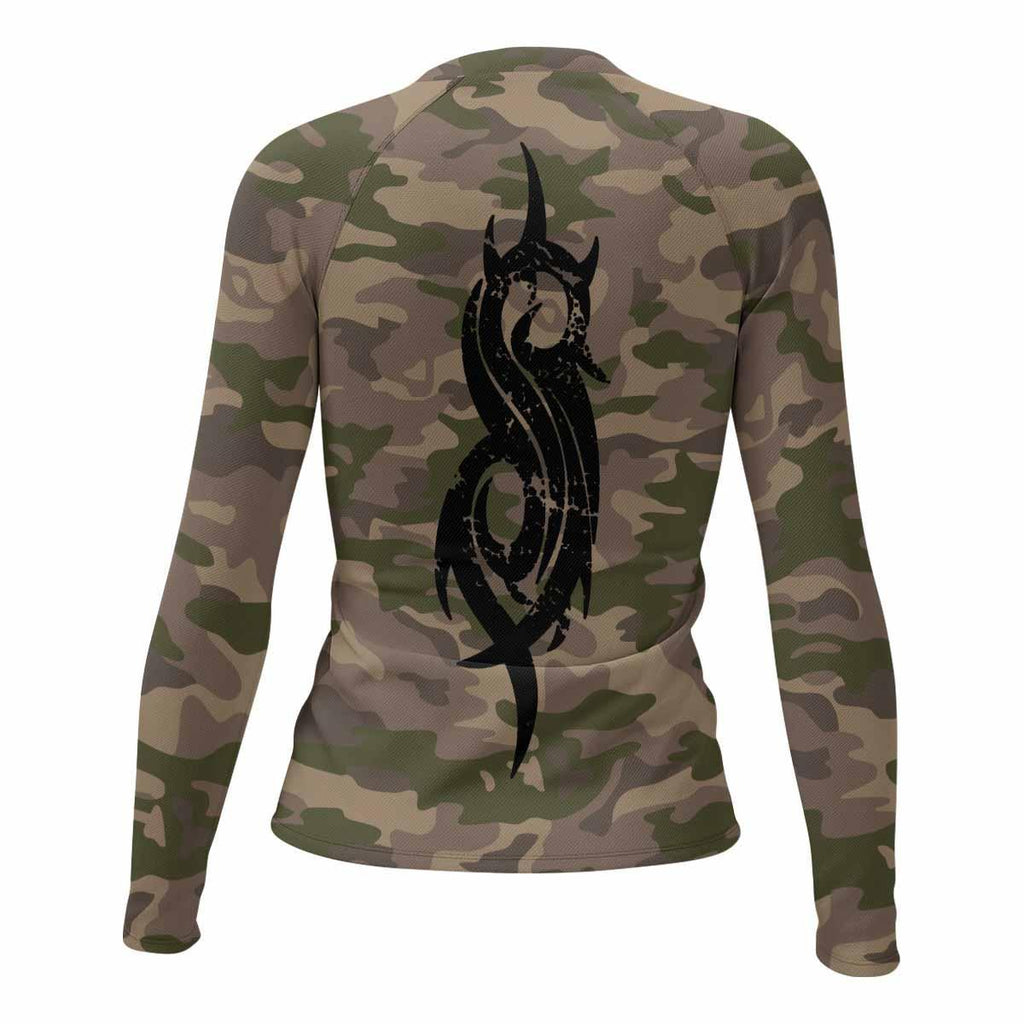 Slipknot Mask Camo Rash Guard